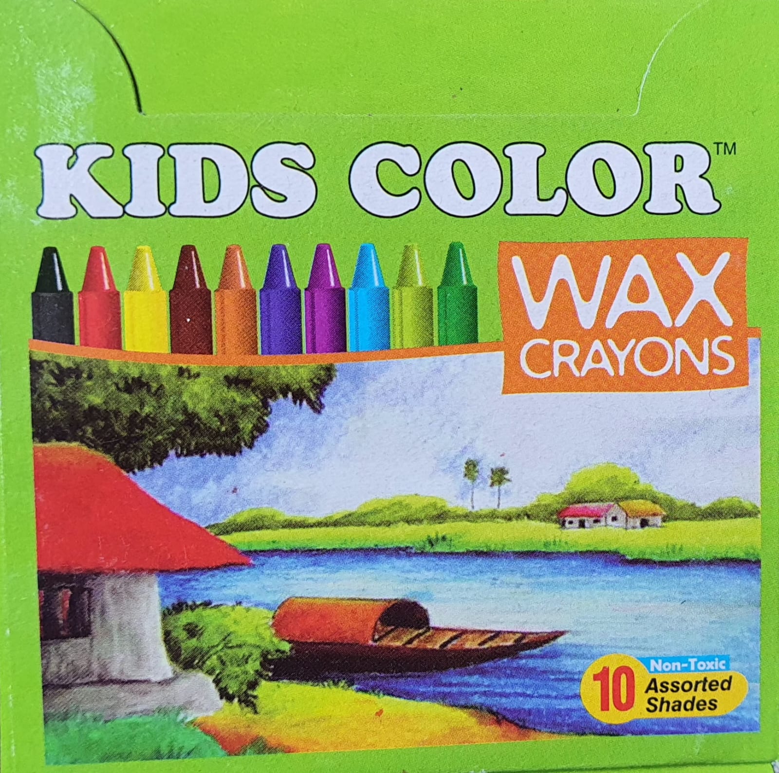 Picture Colouring Book & Crayons set - Pack of 10